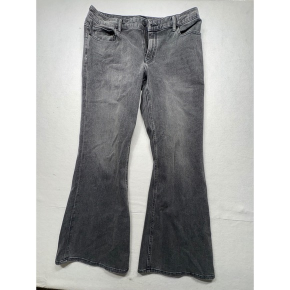 Quince Womens Grey Flare Jeans Size 31 Stretch Denim Casual - Picture 1 of 5